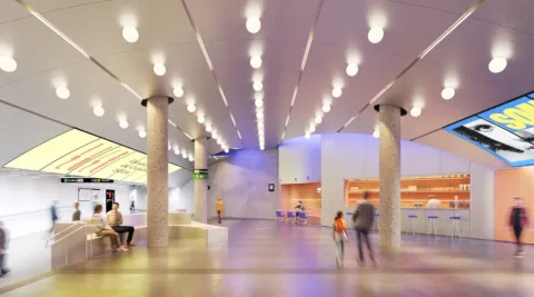 El DHub serà el primer equipament públic de la ciutat amb accés directe des del metro.